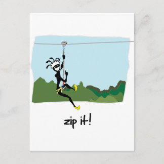 "Zip It!" Postcard
