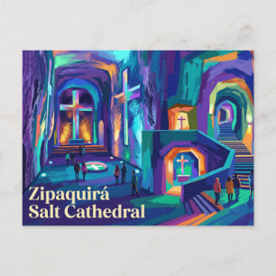 Zipaquirá Salt Cathedral Colombia Postcard