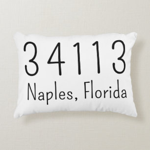 Zipcode City and State Customized Pillow