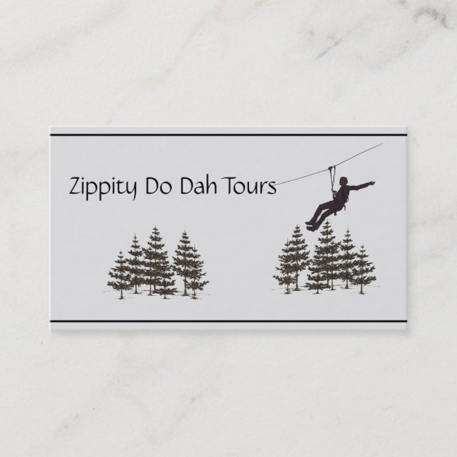 Zipline Business Cards Completely Customizable (Front)