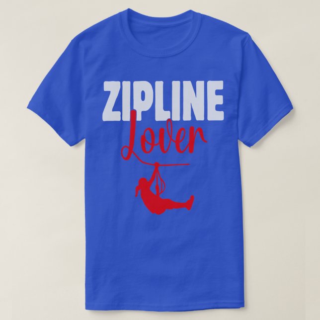 Zipline Lover Design for Adventure Enthusiasts TSh T-Shirt (Design Front)