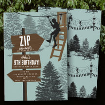 Zipline Rope Course Outdoor Park Adventure Bday