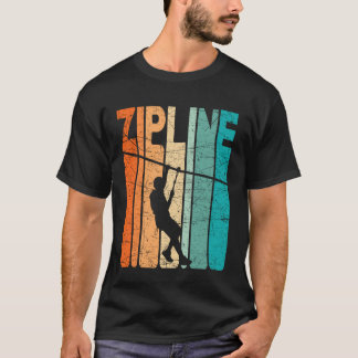 Zipline Vintage Ziplining Retro Zipliner T-Shirt
