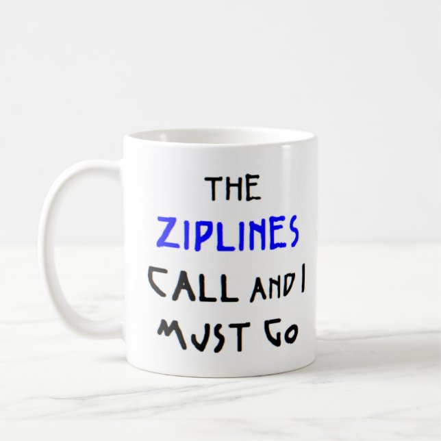 ziplines appellent tasse de café (Gauche)
