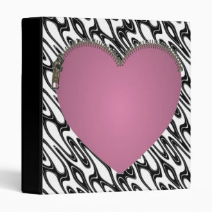 Zipped Heart Folder Binder