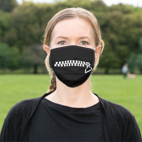Zipper Cloth Face Mask Zazzle.ca