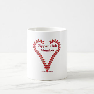 Zipper Club Member Coffee Mug Heart Art