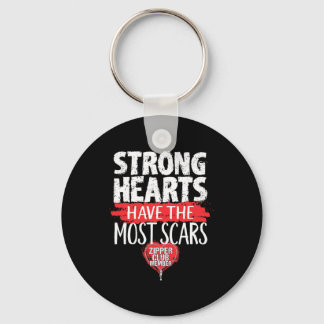 Zipper Club Member Open Heart Surgery Survivor  Keychain
