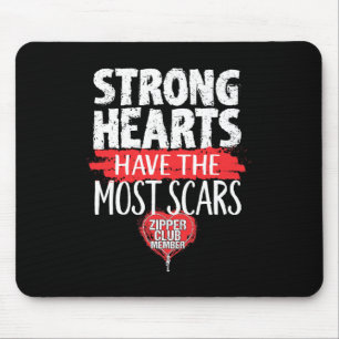 Zipper Club Member Open Heart Surgery Survivor Mouse Pad