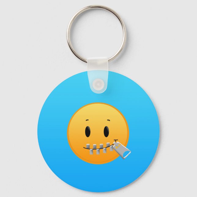 Zipper Emoji Keychain (Front)
