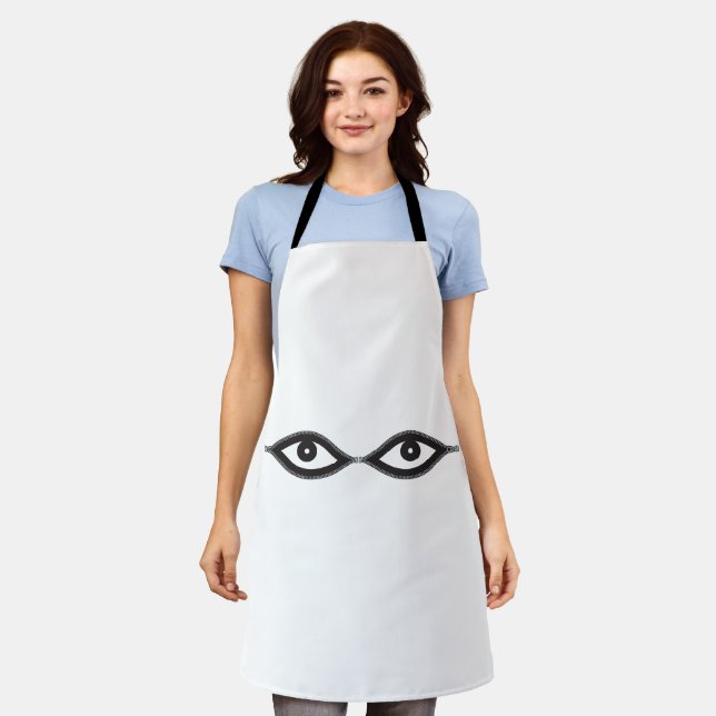 Zipper Eyes Apron (Worn)