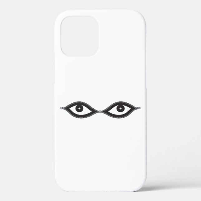 Zipper Eyes Case-Mate iPhone Case (Back)