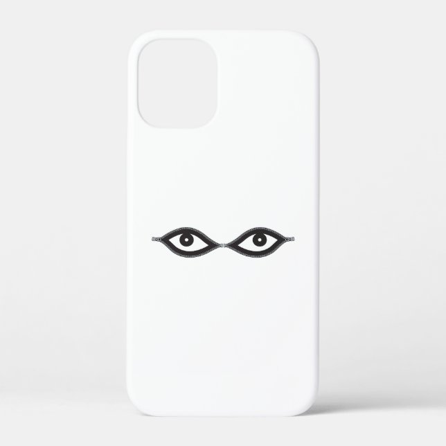 Zipper Eyes Case-Mate iPhone Case (Back)