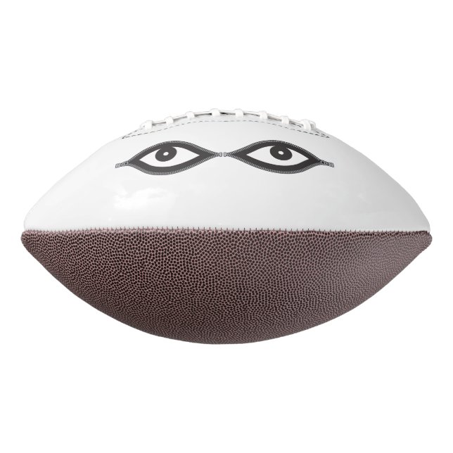 Zipper Eyes Football (Rotated 90)