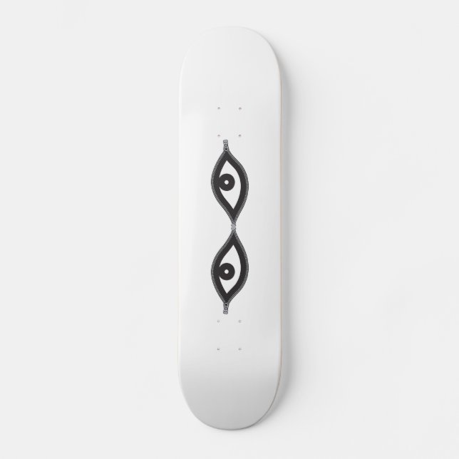 Zipper Eyes  Skateboard (Front)