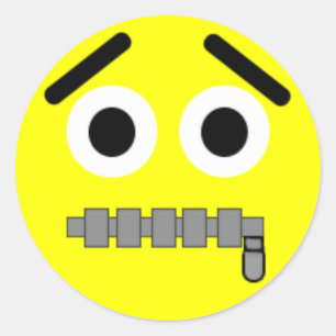 Zipper Face Sticker