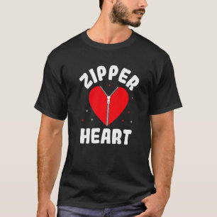 Zipper Heart Open Heart Surgeon Medical Staff Doct T-Shirt
