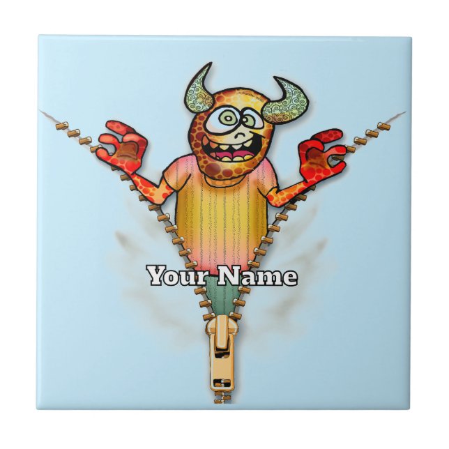 Zipper Monster Tile (Front)