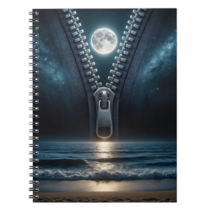 Zipper Unzipping The Moonlight Notebook