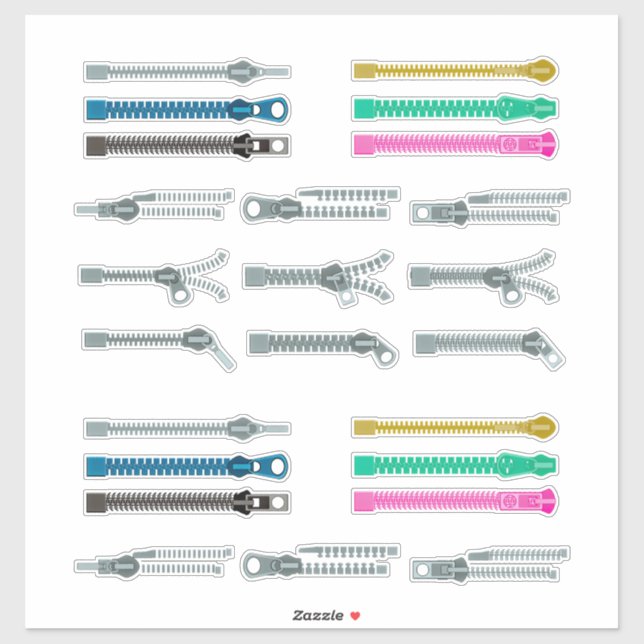 Zippers whimsical fun  (Sheet)