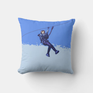 Zipping Is My Thing - Zipline Rider Throw Pillow