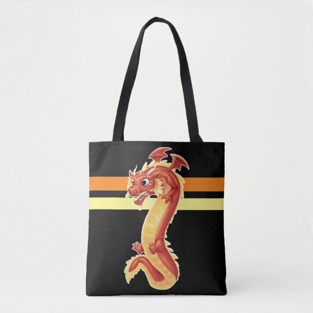 Zippy Dragon Tote Bag (Front)