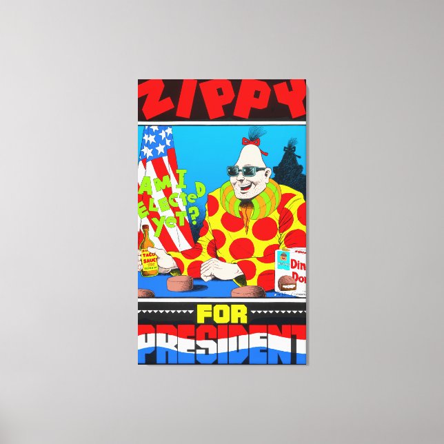 Zippy For President Canvas (Front)