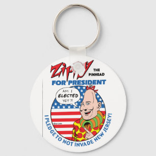 Zippy for President! Keychain