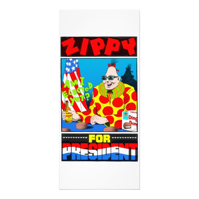Zippy For President! Rack Card (Front)