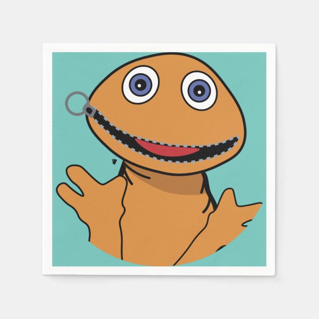 Zippy Rainbow | 1070 Classic | Chatty People T-Shi Napkin (Front)