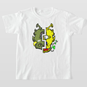 Zippy Trippy Alien Dazs 2-Face Yello/Gre k T-Shirt