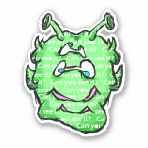 Zippy Trippy Alien Dazs Can Sticker