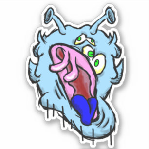 Zippy Trippy Alien Dazs Cold Sticker