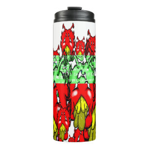 Zippy Trippy Alien Dazs Green-Tooth  Thermal Tumbler