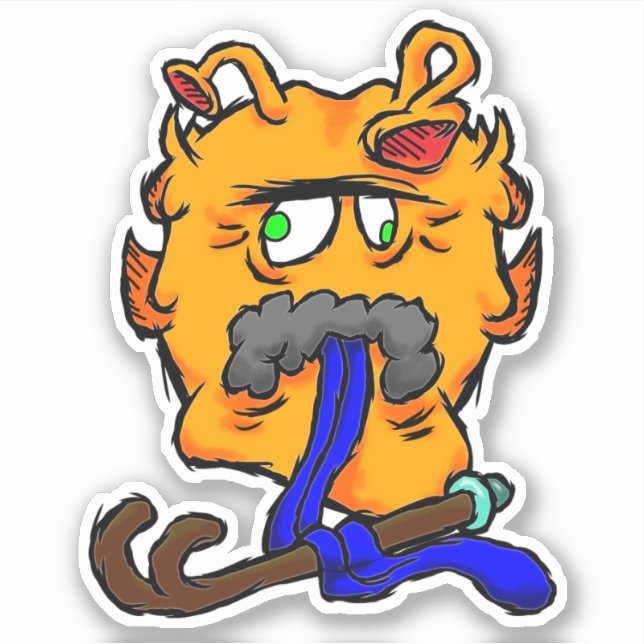 Zippy Trippy Alien Dazs Old Sticker (Devant)