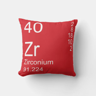 Zirconium Throw Pillow