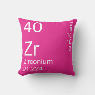 Zirconium Throw Pillow