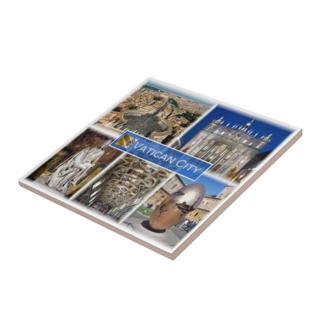 zIT000 ROME Vatican City. Saint Peter's Square,  Tile (Side)