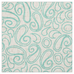 ziya cream mint fabric