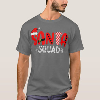 Zjn8 Plaid Santa Squad Merry Xmas Christmas Vibes  T-Shirt