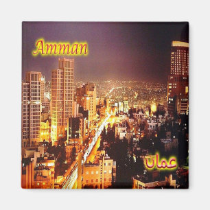 zJO007 AMMAN panorama, Jordan, Asia, Fridge  Magnet