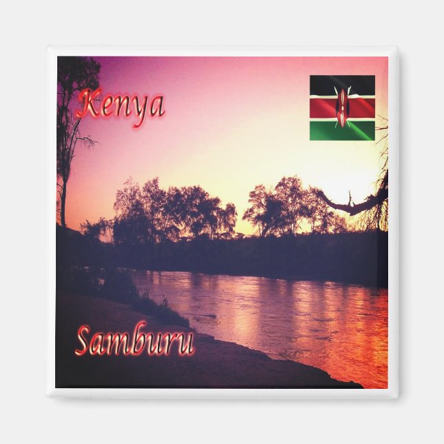 zKE022 SAMBURU, KENYA, Africa, Fridge Magnet (Front)