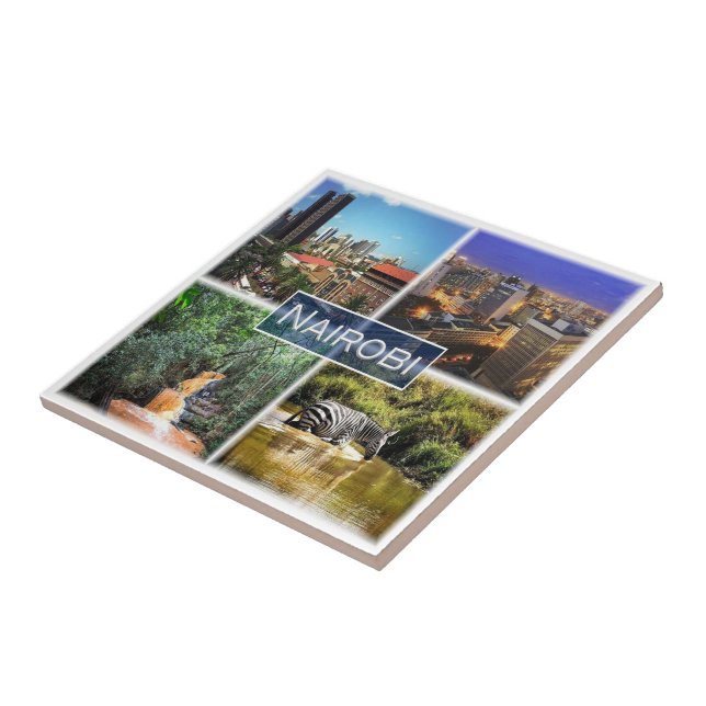 zKE028 NAIROBI, Mosaic, Kenya, Africa, Tile (Side)