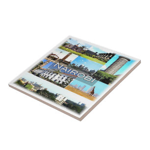 zKE029 NAIROBI, Mosaic, Kenya, Africa, Tile