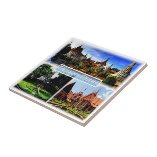 zKH003 PHNOM PENH, Silver Pagoda, Cambodia, Tile