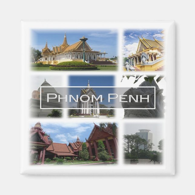 zKH004 PHNOM PENH, Cambodia, Asia, Fridge  Magnet (Front)
