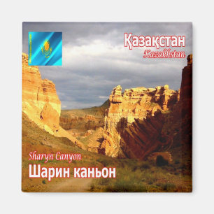 zKZ006 SHARYN CANYON, Kazakhstan, Asia, Fridge Magnet