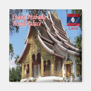 zLA007 BUDDHIST TEMPLE, Luang Prabang Laos, Fridge Magnet