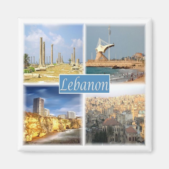 zLB005 LEBANON mosaic, Asia, Fridge Magnet (Front)
