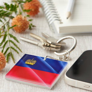 zLI002 LIECHTENSTEIN  wafig FLAG, Keychain